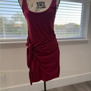 Elegant Burgundy Dress